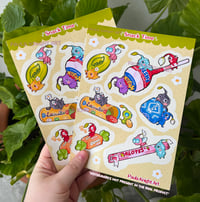 Pikmin with candy sticker sheet A5