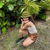 Image 3 of Matcha Green Crochet Bucket Hat