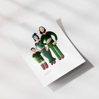 Image 1 of Artprint Familie Grün DIN A4