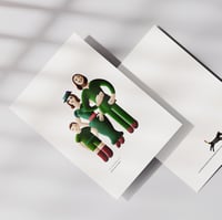 Image 2 of Artprint Familie Grün DIN A4