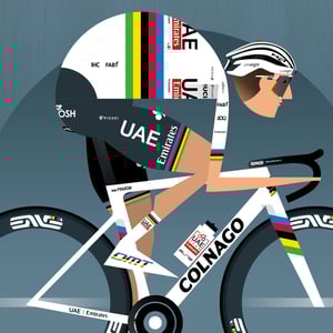 Tadej Pogačar - Rainbow kit, bike and wheels 2024
