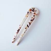 Image 1 of *NEW* Cocoa Marble Hair Pin