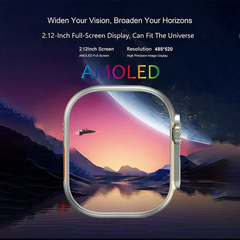 MSL 2024 Smart Watch 9 Ultra Pro MAX Gen 2 - 49mm AMOLED Screen, Wireless Charging
