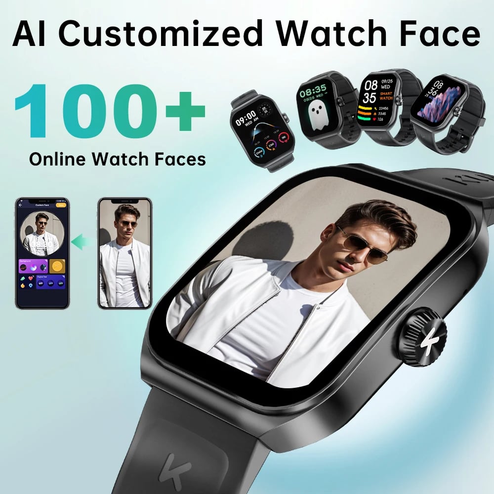 MSL Smartwatch 1.96'' AMOLED Display with Sport Modes & Health Tracking