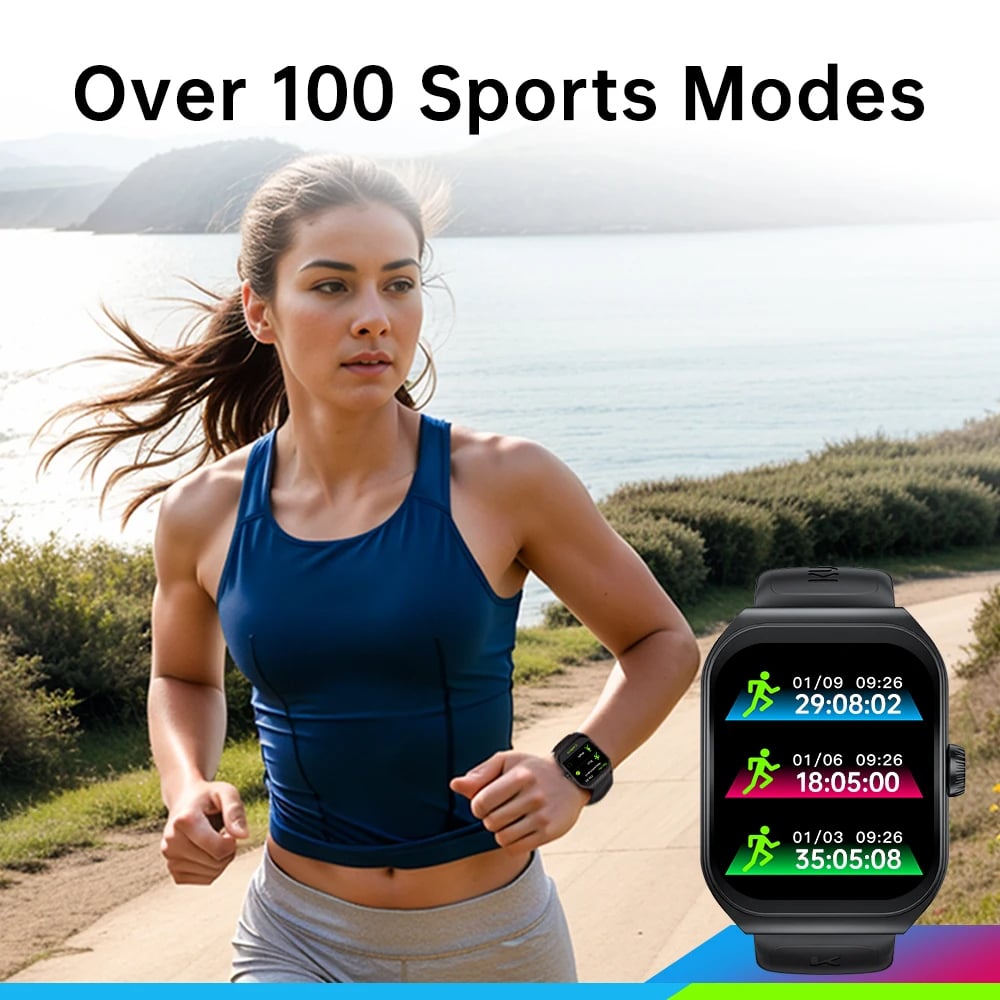 MSL Smartwatch 1.96'' AMOLED Display with Sport Modes & Health Tracking
