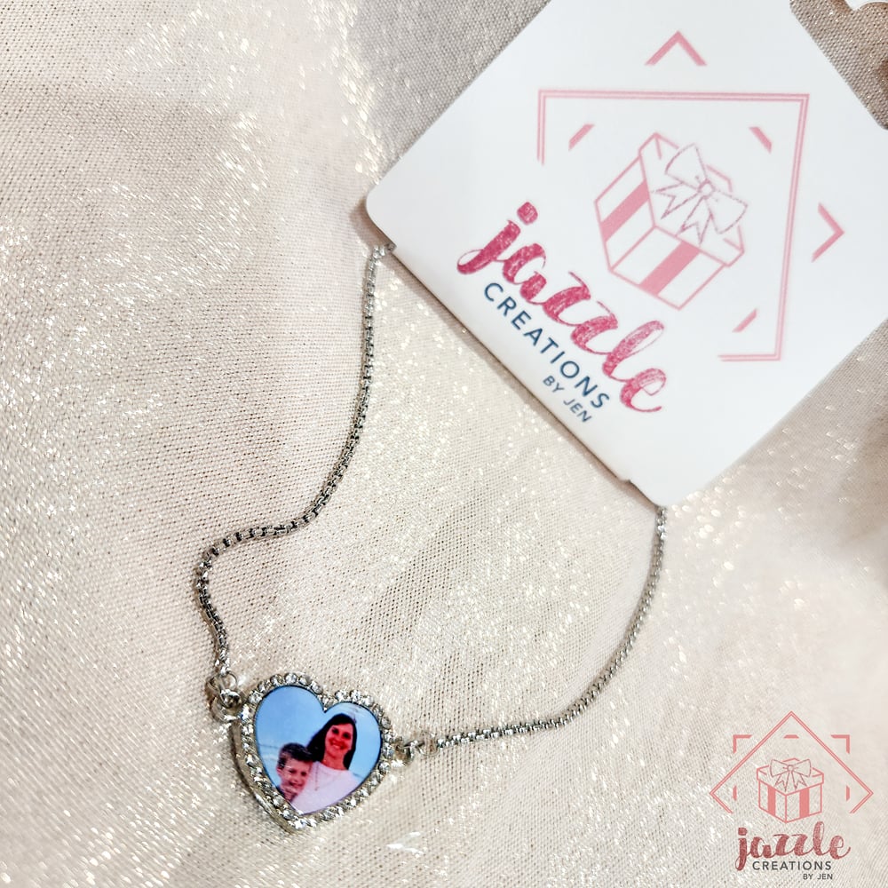 Image of Heart Photo Bracelet