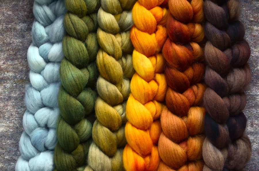 Image of “One Autumn Night” September Fiber Club Coordinate Pack- PRE-ORDER - 6 oz.