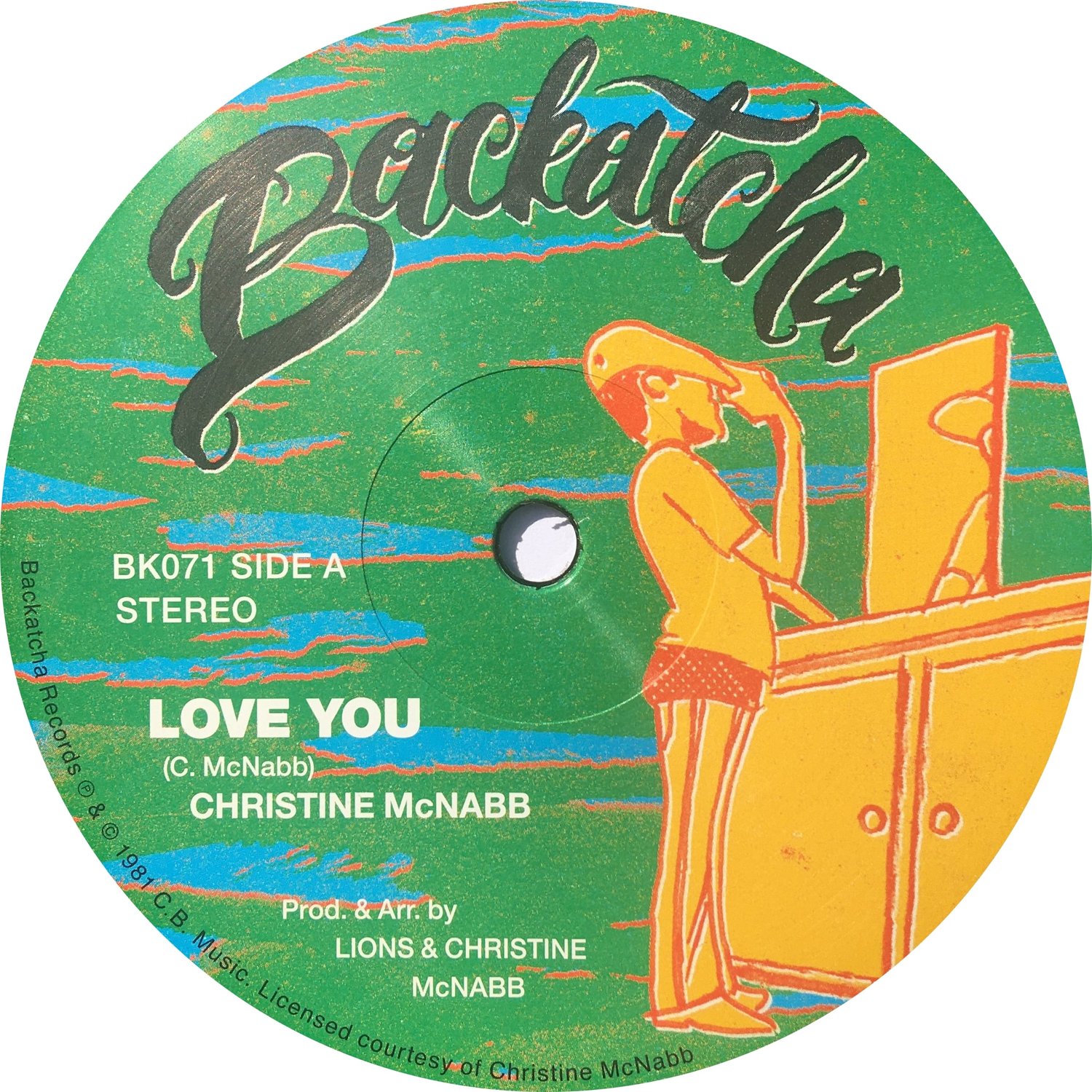 Image of Christine McNabb 'Love You' / 'Combination' 12"