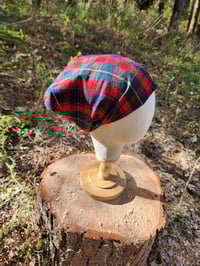 Image 1 of Wool Red Plaid Cover with Elastic 