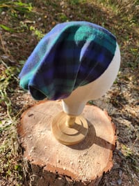 Image 1 of Cashmere Cover in Blue & Green Plaid 