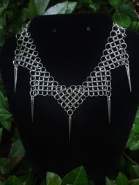 Image 2 of Spikey Chainmaille Collar