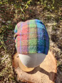 Image 2 of Wool Headcover in Colorful Plaid