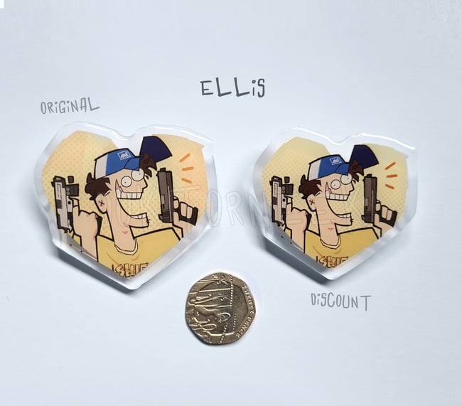 Discount Merch (check desc) | Survivor Heart Pins