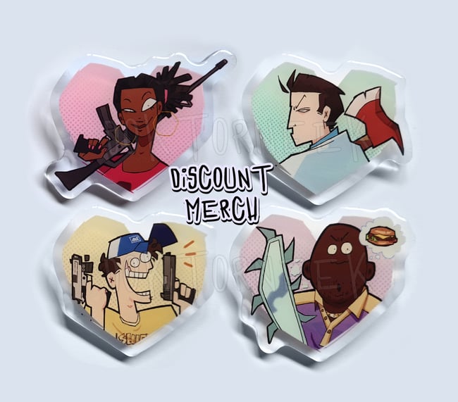 Discount Merch (check desc) | Survivor Heart Pins