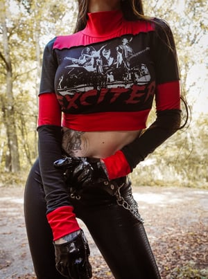 Image of Toxic Vision Exciter longsleeve crop top