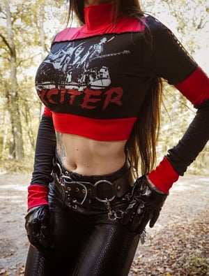 Image of Toxic Vision Exciter longsleeve crop top