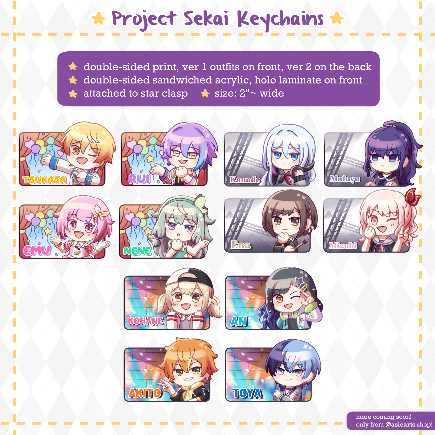 Image of [Pre-order] Project Sekai Acrylic Keychains and Stickers