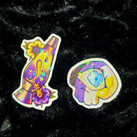 Image 6 of Pride Flag Stickers Skull and Lava Lamp