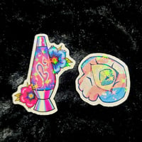 Image 4 of Pride Flag Stickers Skull and Lava Lamp