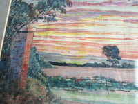 Image 7 of Antique Sunderland Watercolour Painting 1920s-30s Unsigned, Vintage Frame Size 14 1/4 x 11 2/10 ins 