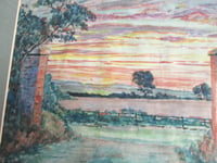 Image 9 of Antique Sunderland Watercolour Painting 1920s-30s Unsigned, Vintage Frame Size 14 1/4 x 11 2/10 ins 