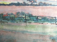 Image 10 of Antique Sunderland Watercolour Painting 1920s-30s Unsigned, Vintage Frame Size 14 1/4 x 11 2/10 ins 