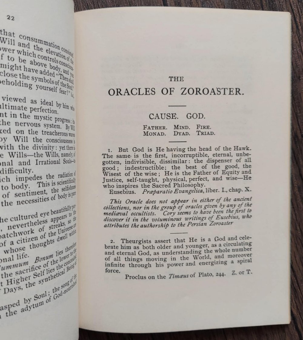 The Chaldean Oracles of Zoroaster, edited & revised by Sapere Aude