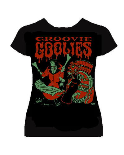 Image of preorder GROOVIE GOOLIES  - womans fitted shirt -ships NOV 11