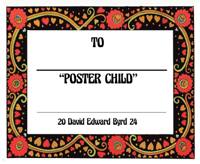 "POSTER CHILD" Personally Signed Bookplate