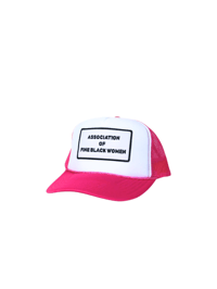 Image 1 of Hot Pink X White Trucker 