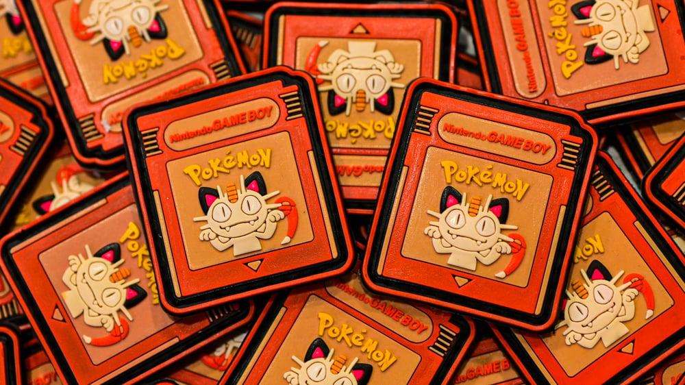 Image of POKEMON GB MEOWTH PATCH SET