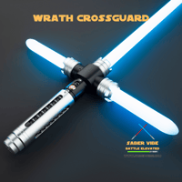 Image 5 of Saber Vibe Wrath Crossguard Lightsaber – Unleash Your Fury