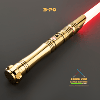 Image 3 of Saber Vibe 3-PO Lightsaber – A Tribute to the Golden Icon