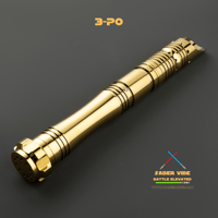 Image 5 of Saber Vibe 3-PO Lightsaber – A Tribute to the Golden Icon