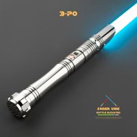 Image 9 of Saber Vibe 3-PO Lightsaber – A Tribute to the Golden Icon
