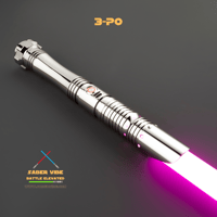 Image 11 of Saber Vibe 3-PO Lightsaber – A Tribute to the Golden Icon