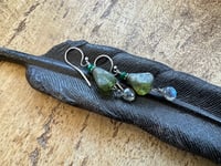 Image 9 of Olive green earrings. n53