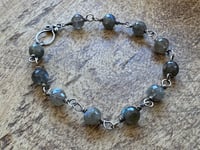 Image 7 of Labradorite bracelet. n23