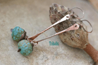 Image 18 of Pacific Waters. Copper earrings. n15