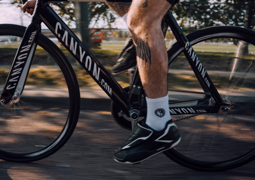 Image of Chaussettes ROUE LIBRE blanches