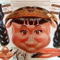 Image 2 of Princess Summerfall Winterspring (Howdy Doody) - Poll-Parrot's Tuk-A-Tab mask (1950s)