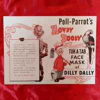 Image 3 of Dilly Dally (Howdy Doody) - Poll-Parrot's Tuk-A-Tab mask (1950s)