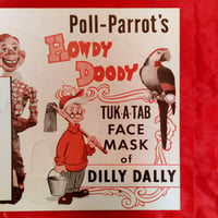 Image 5 of Dilly Dally (Howdy Doody) - Poll-Parrot's Tuk-A-Tab mask (1950s)