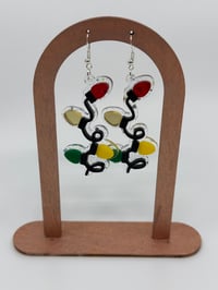 Image 3 of Christmas light earrings