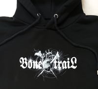 Image 3 of Bone Trail Logo - Deathcult  Black Hoodie - Bone Trail Apparel 