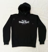 Image 2 of Bone Trail Logo - Deathcult  Black Hoodie - Bone Trail Apparel 