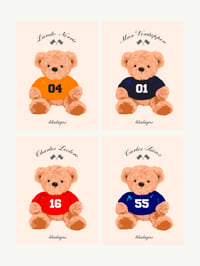 Image 1 of F1 Teddy Bear Collection Print