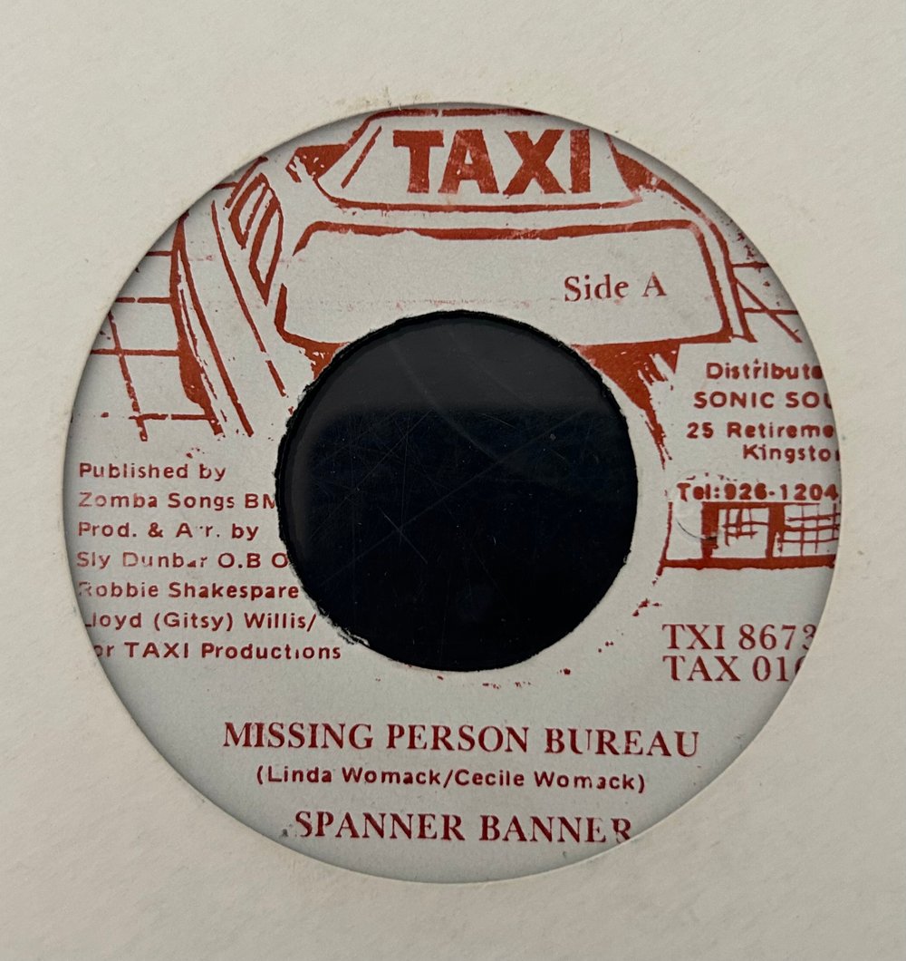 Spanner Banner - Missing Person Bureau (Taxi) 7"