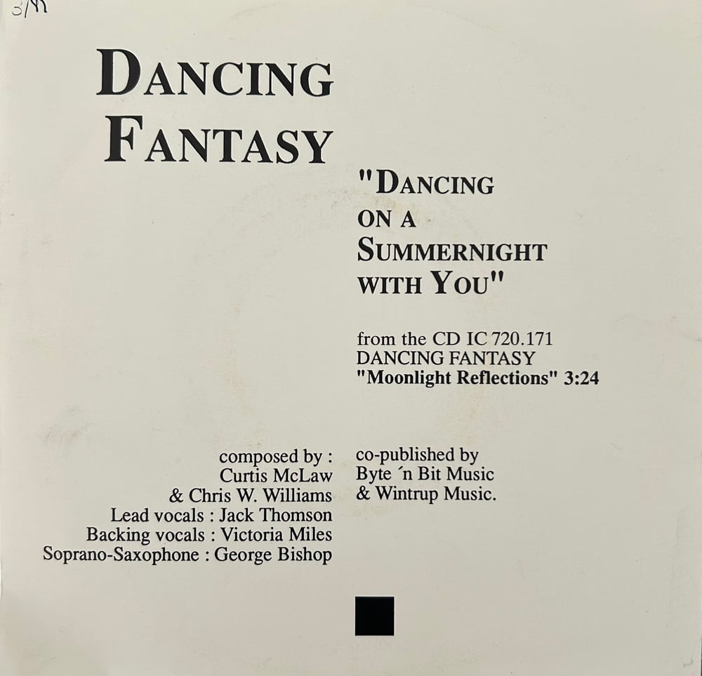 Dancing Fantasy - Dancing On A Summernight With You (Innovative Communication) 7"