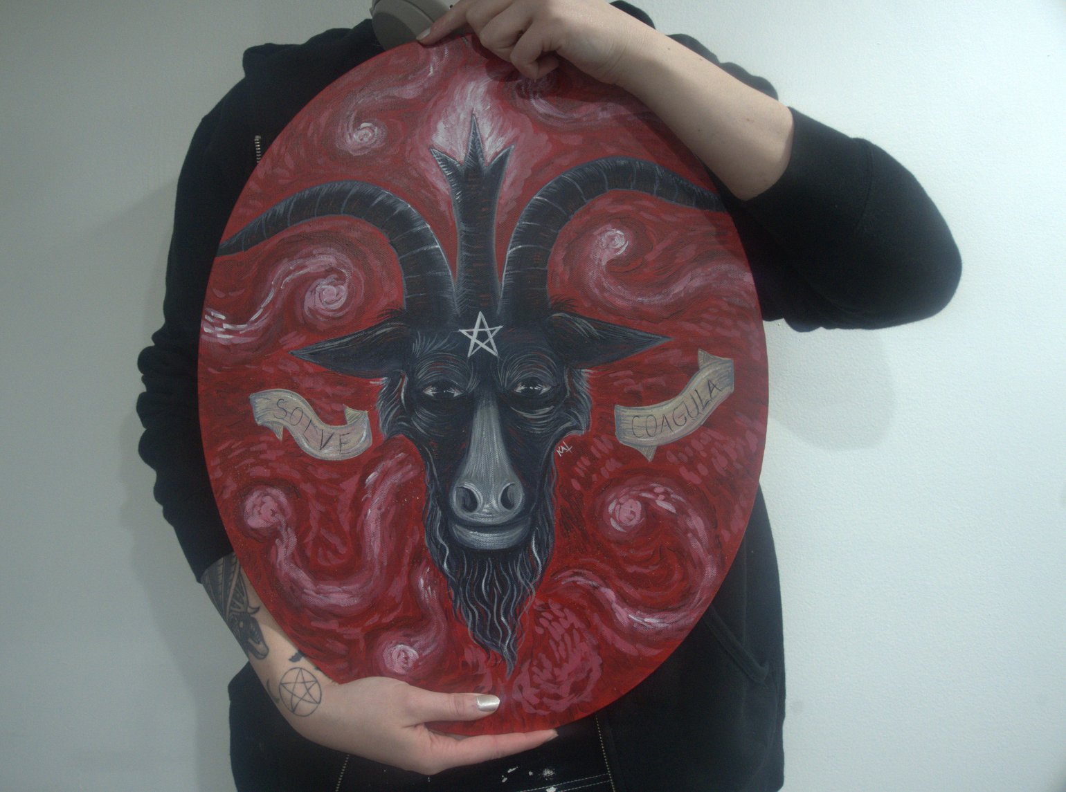Image of 2024 BAPHOMET acrylic painting